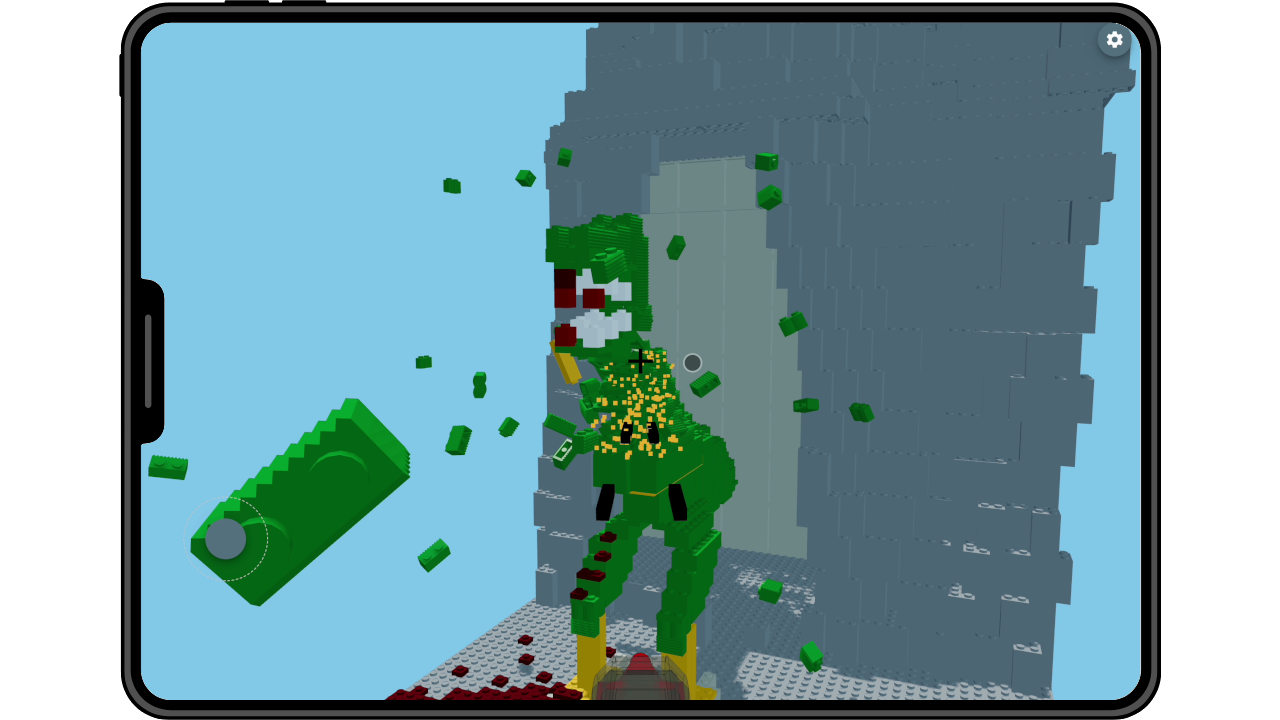 Physics Sandbox - Blocks fall, marbles roll, safe destruction tests; mechanisms in progress.